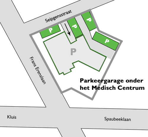 Medischcentrum MC Kluis parkeergelegenheden